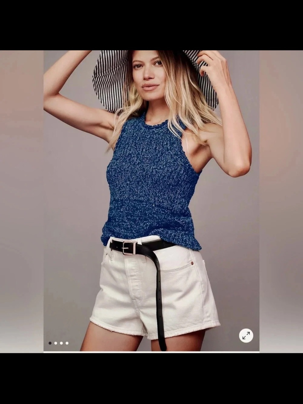 NWT Pilcro Anthropologie Stitched sweater tank size XS